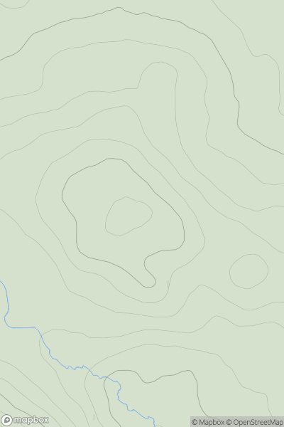 Thumbnail image for A' Chrois [Loch Tay to Perth] showing contour plot for surrounding peak